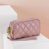 Three Layers Women's Large Capacity Cowhide Leather Clutches Purses Wallets