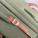 Three-color Stitching Nylon Laptop Backpack