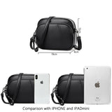 Three-layer Crossbody Bags PU Leather Messenger Bags