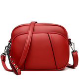 Three-layer Crossbody Bags PU Leather Messenger Bags