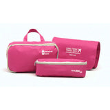 3-Piece Hanging Cosmetic Bag Travel Makeup Organizer
