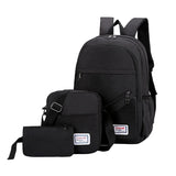 Three-piece Double Backpack Wear-Resistant Computer Backpack