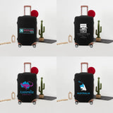 Ticket Stub Print Luggage Cover - Elastic Protective Travel Case