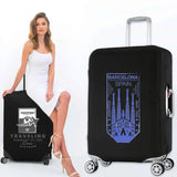 Ticket Stub Print Elastic Luggage Protective Cover
