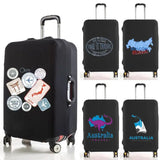Ticket Stub Print Elastic Luggage Protective Cover
