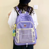 Tide Women's Harajuku Backpack Purse Waterproof School Bag