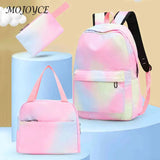 Tie Dye Backpack Set with Lunch Box and Pencil Case