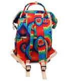 Tie Dye Diaper Bag Baby Care Nappy Bag Large Capacity Backpack