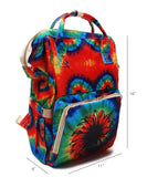 Tie Dye Diaper Bag Baby Care Nappy Bag Large Capacity Backpack