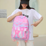 Tie Dye Ink Backpack Student Schoolbag Laptop Bookbag