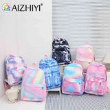 Tie Dye Ink Backpack School Bookbag Insulated Lunch Tote Bag
