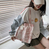 Tie-dye Harajuku Shoulder Bags Large Capacity Canvas Handbag