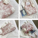 Tie-dye Harajuku Shoulder Bags Large Capacity Canvas Handbag