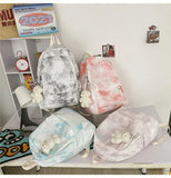 Tie Dye Women Backpack Girls School Bags Big Capacity Travel Female