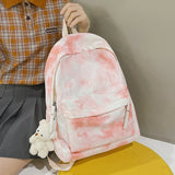 Tie Dye Women Backpack Girls School Bags Big Capacity Travel Female