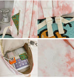 Tie Dye Women Backpack Girls School Bags Big Capacity Travel Female