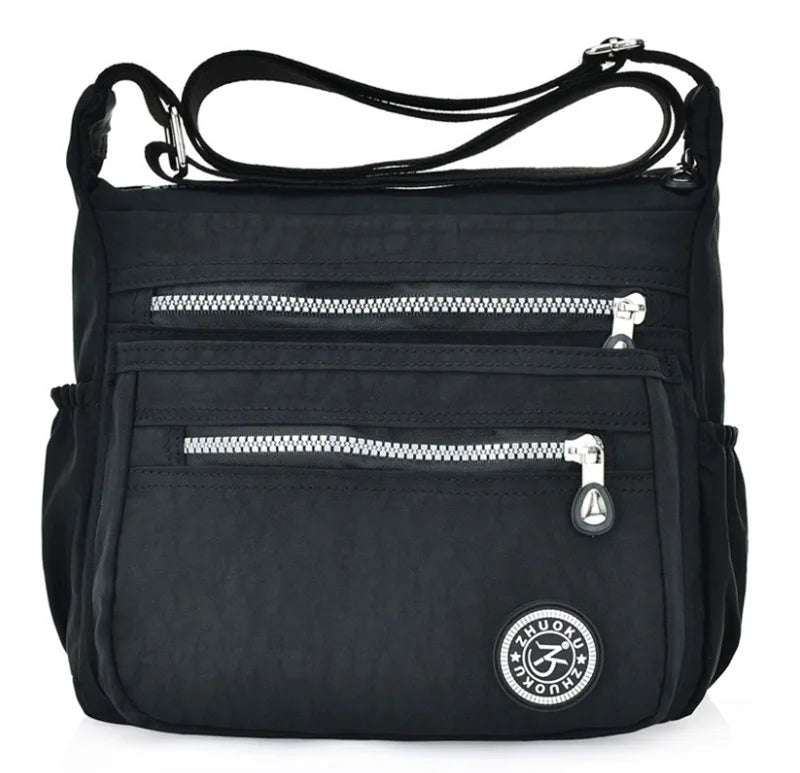Tilorraine Arrival Casual Tote Nylon Shoulder Bag Solid Zipper Crossbody Travel