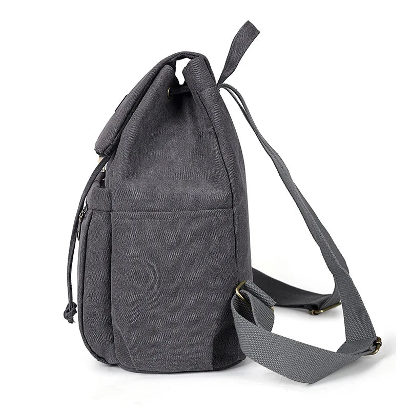Tilorraine Canvas Backpack Shoulder Bags Vintage Unisex Travel Bag