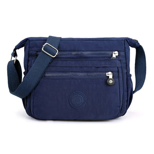 Floral Print Nylon Women's Messenger Bag One-Shoulder Small Square Mommy Bag