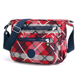 Floral Print Nylon Women's Messenger Bag One-Shoulder Small Square Mommy Bag