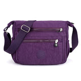 Floral Print Nylon Women's Messenger Bag One-Shoulder Small Square Mommy Bag