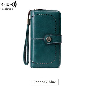 Tilorraine RFID Antimagnetic Wallet Long Zipper Women's Clutch