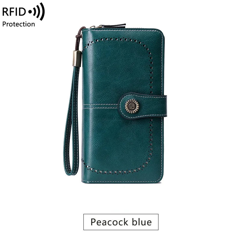 Tilorraine RFID Antimagnetic Wallet Long Zipper Women's Clutch