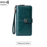 Tilorraine RFID Antimagnetic Wallet Long Zipper Women's Clutch