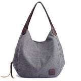 Tilorraine Canvas Women Handbag - Multi-layer Casual Bag