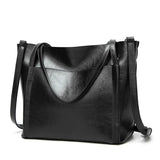 Tinkin Pu Leather Women Shoulder Bag Larger Capacity Women Handbag