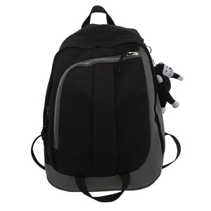 Books Backpack Students Bag Female Colors Pattern Panelled Backpack 19 inch
