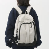 Books Backpack Students Bag Female Colors Pattern Panelled Backpack 19 inch