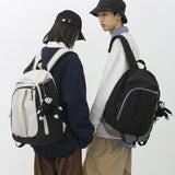 Books Backpack Students Bag Female Colors Pattern Panelled Backpack 19 inch