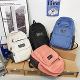 Nylon Waterproof Women Backpack Schoolbag For Girls