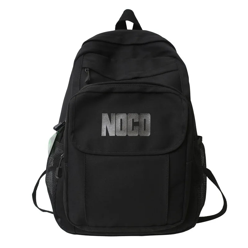 Nylon Waterproof Women Backpack Schoolbag For Girls