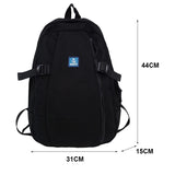 Panelled Students Backpack Female Insert Buckles Lady Backpack Large
