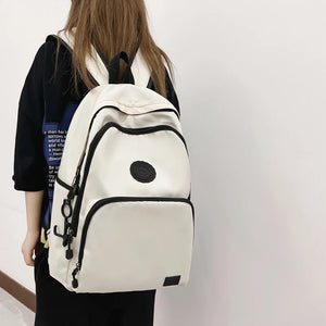 Girls Waterproof Nylon Backpack Large Capacity Bookbags