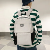 Nylon Cloth Backpack for Women High Storage Books Travel Backpack