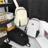 Nylon Cloth Backpack for Women High Storage Books Travel Backpack