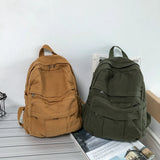 Winter Thicken Canvas Backpack for School&Shopping Travel Bag