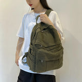 Winter Thicken Canvas Backpack for School&Shopping Travel Bag