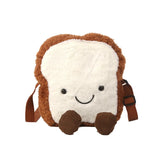 Toast Bread Duck Plush Bag Girl Student Messenger Bag Women Shoulder Bag