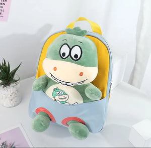 Dinosaur Doll Toddler Backpack Mini School Bag