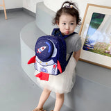 Rocket Kids School Bag Kindergarten Cartoon Bagpack Shoulder School Bags