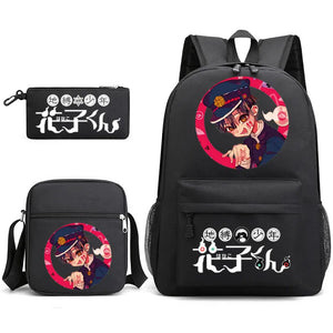 Toilet-Bound Hanako 3-Piece School Bag Set Large Capacity Leisure Backpack