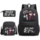 Toilet-Bound Hanako 3-Piece School Bag Set Large Capacity Leisure Backpack