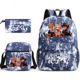 Hanako 3pcs Schoolbag Backpack Children Pencil Box Anime Backpack