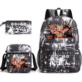 Hanako 3pcs Schoolbag Backpack Children Pencil Box Anime Backpack