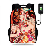 Hanako-kun USB Backpack for Teenagers School Bags Laptop Mochila