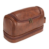 Toiletry Bag PU Leather Large Capacity Organizer Case